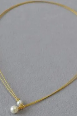 Mellow Moon Halskæder<Single Pearl Necklace