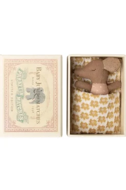 Børn Maileg Bad, Leg & Interiør<Sleepy Wakey Baby Mus I Tændstikæske