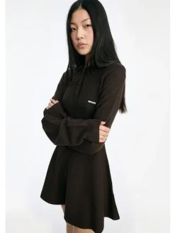 Outlet Slinky Knit Polo Dress 1154881667 Kjoler
