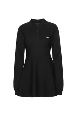 Rotate Kjoler<Slinky Knit Polo Dress 115488100