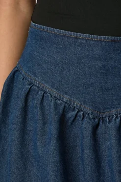 Neo Noir Nederdele<Solar Denim Balloon Skirt 165053
