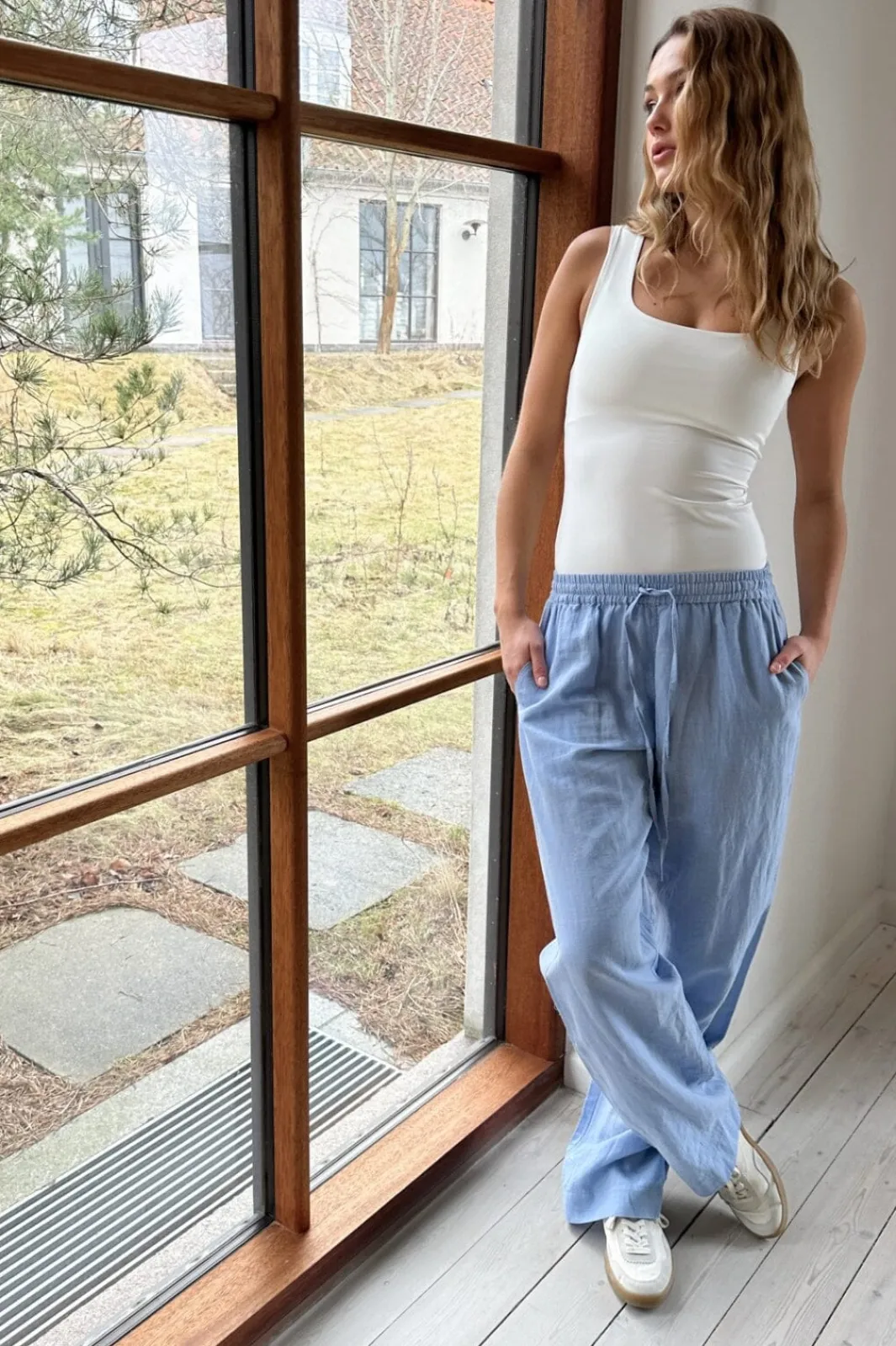 Hot Sonar Linen Pants Bukser, Jeans & Leggings