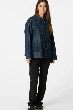 Neo Noir Bluser & Skjorter<Starlie Stripe Shirt 164243