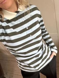 Best Stetsonmd Ls Stripe Polo 58842 T-Shirts & Toppe