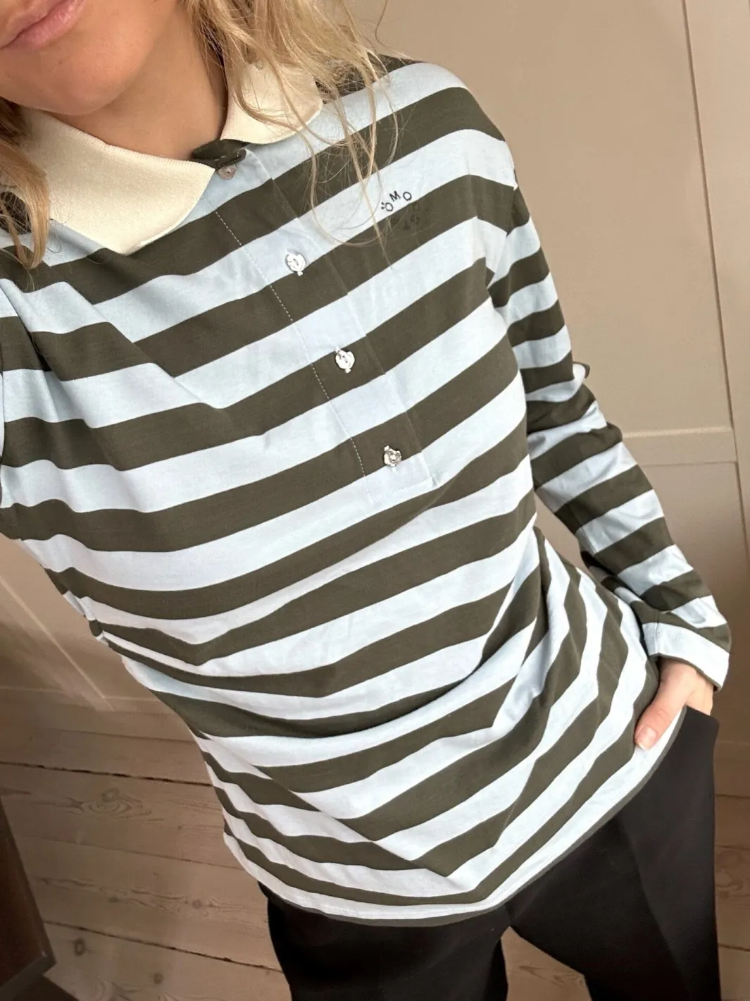 Best Stetsonmd Ls Stripe Polo 58842 T-Shirts & Toppe