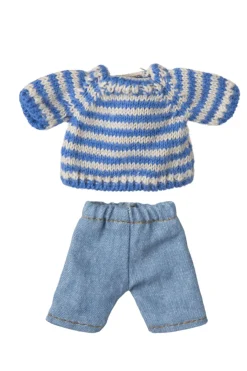 Sale Strikket Sweater Og Bukser, Storebror Mus Børn Bad, Leg & Interiør