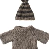 Børn Maileg Bad, Leg & Interiør<Strikket Sweater Og Hue, Mus, Storebror