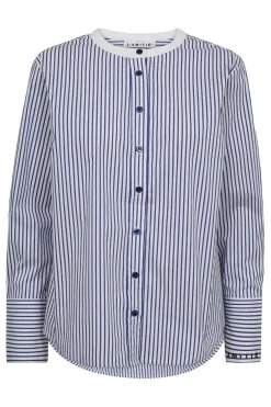 Haute L'Amitié Bluser & Skjorter|Ammevenligt Tøj<Stripe Cuff Logo Shirt HL10301