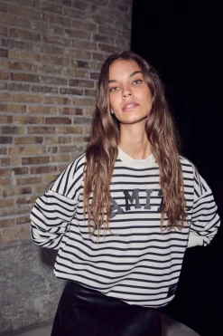 Discount Stripe Logo Sweat HL10441 Sweatsæt & Comfy Wear|Bluser & Skjorter