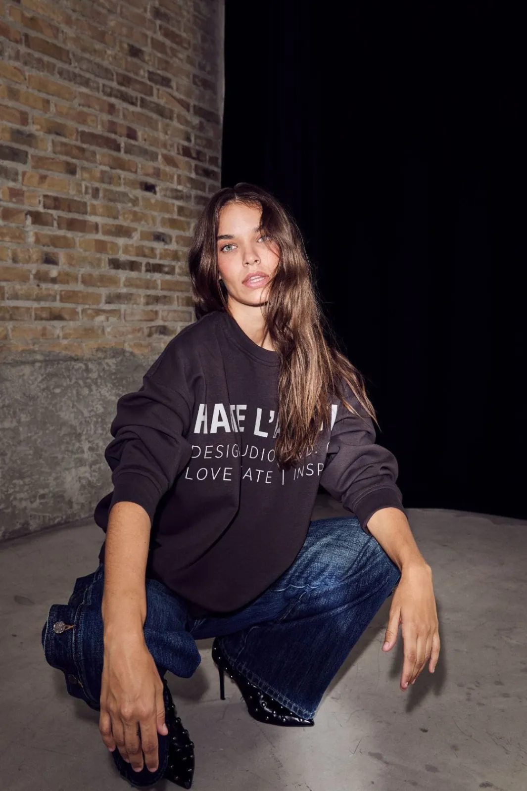 Haute L'Amitié Sweatsæt & Comfy Wear|Bluser & Skjorter<Studio Logo Sweat HL10446