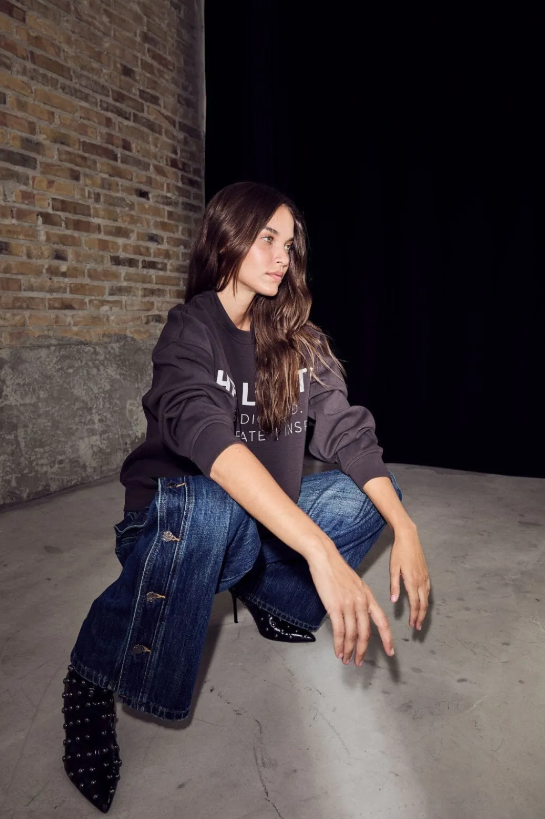 Haute L'Amitié Sweatsæt & Comfy Wear|Bluser & Skjorter<Studio Logo Sweat HL10446