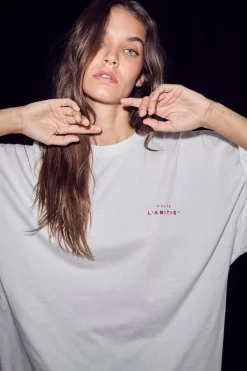 Discount Studio Ls Print Tee HL10421 T-Shirts & Toppe