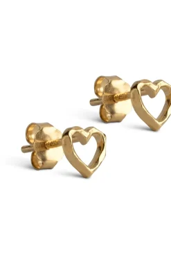 Enamel Copenhagen Øreringe<Studs, Organic Heart E301GM