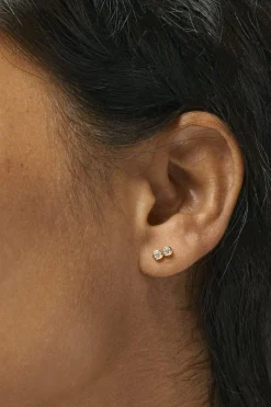 Enamel Copenhagen Øreringe<Studs, Twin Cz