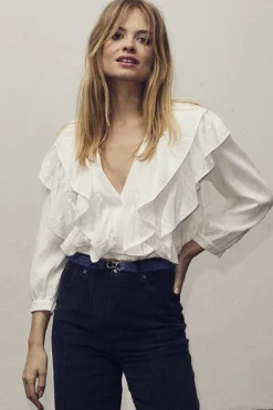 Sale Suedacc Frilly Blouse 35630 Bluser & Skjorter