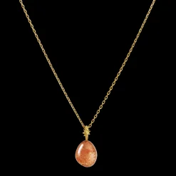 Maanesten Halskæder<Sunstone Fire Pendant