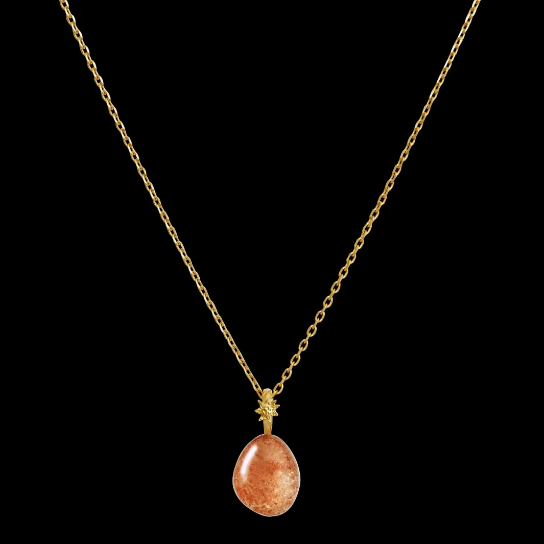 Maanesten Halskæder<Sunstone Fire Pendant