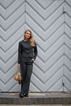 Neo Noir Sæt 🛍️|Bukser, Jeans & Leggings<Sury Herringbone Pants 166366