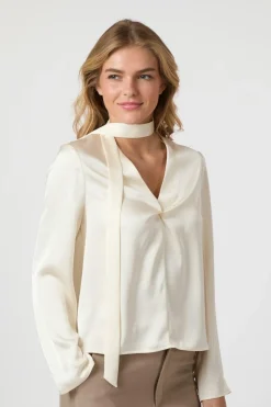 Hot Susanna Heavy Sateen Blouse 165018 Bluser & Skjorter