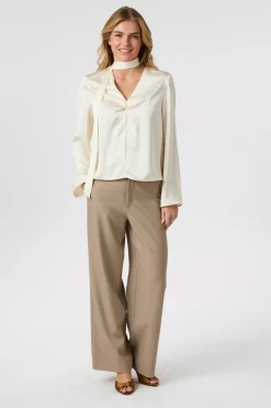 Hot Susanna Heavy Sateen Blouse 165018 Bluser & Skjorter