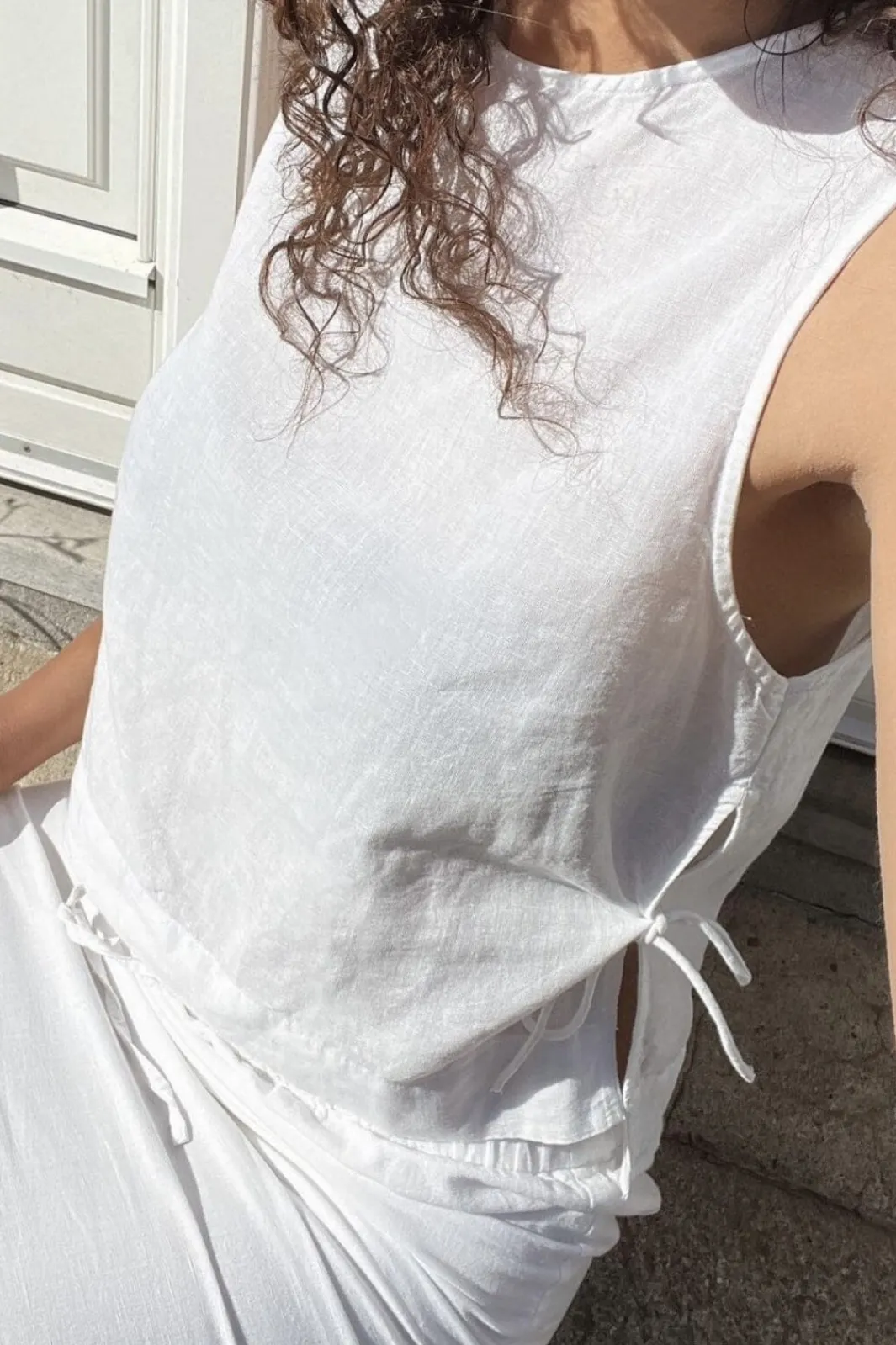 Neo Noir T-Shirts & Toppe<Svetlana Linen Top