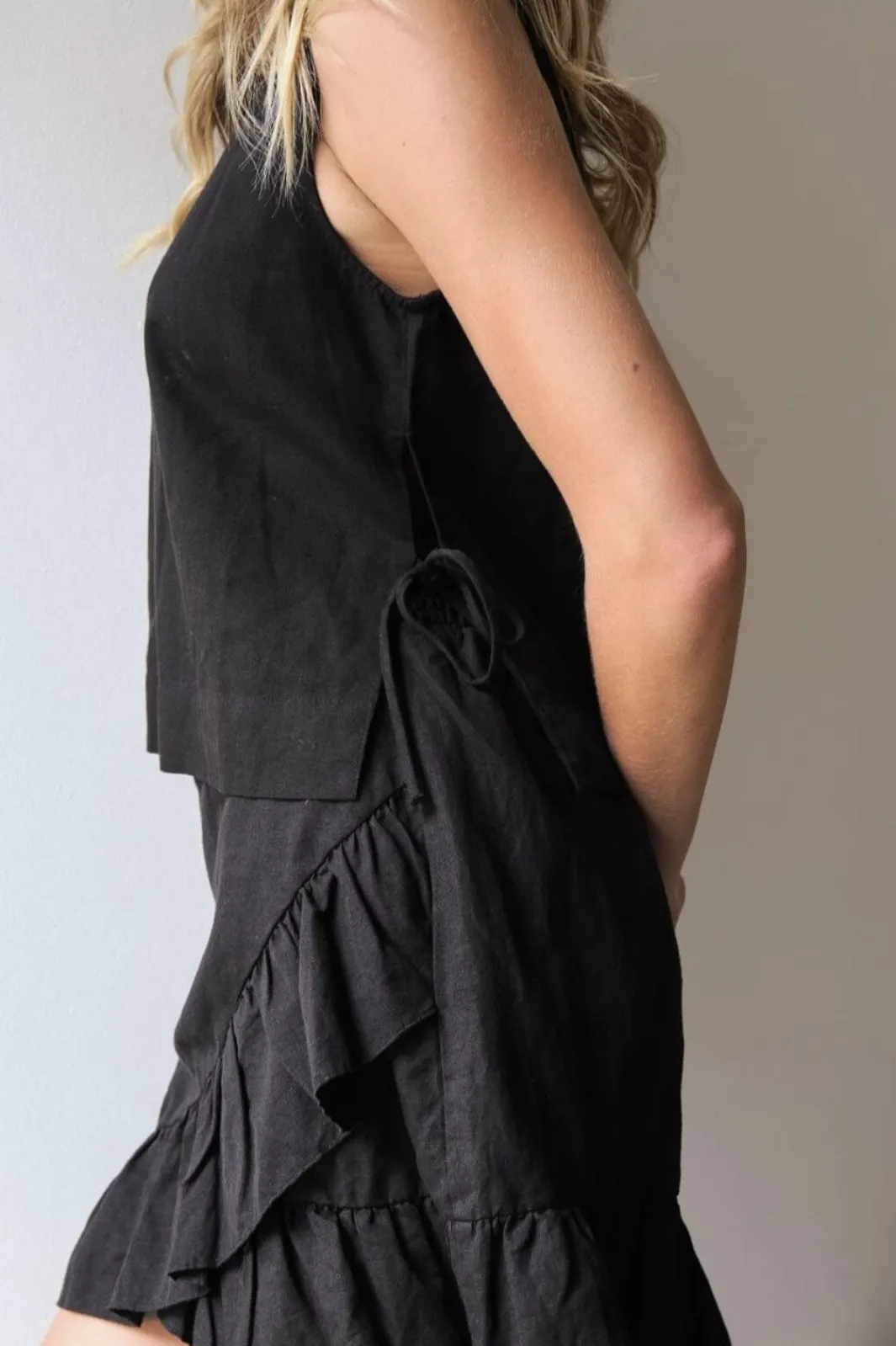 Clearance Svetlana Linen Top T-Shirts & Toppe