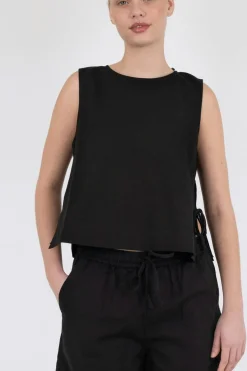 Clearance Svetlana Linen Top T-Shirts & Toppe