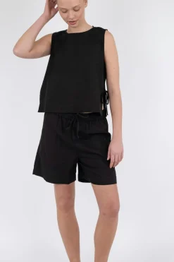 Clearance Svetlana Linen Top T-Shirts & Toppe