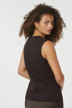 Sway Smooth Knit Waistcoat 164704 Veste|Ammevenligt Tøj