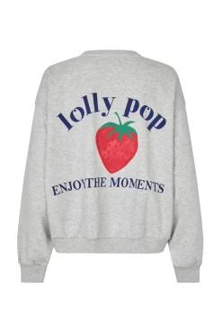 Sydneyll Strawberry Sweatshirt Ls 26124-1080 Sweatsæt & Comfy Wear|Bluser & Skjorter