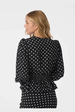 Neo Noir Bluser & Skjorter<Tamona Crepe Dot Blouse 167939