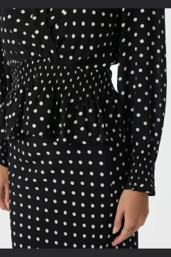 Neo Noir Bluser & Skjorter<Tamona Crepe Dot Blouse 167939
