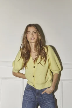 Co´Couture Cardigans|Ammevenligt Tøj<Theresacc Ss Cardigan 32231