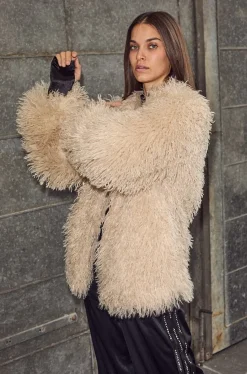 Hot Tibet Fur Jacket HL10275 Overtøj & Jakker