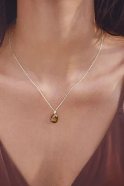 Discount Tiger Eye Earth Pendant Halskæder