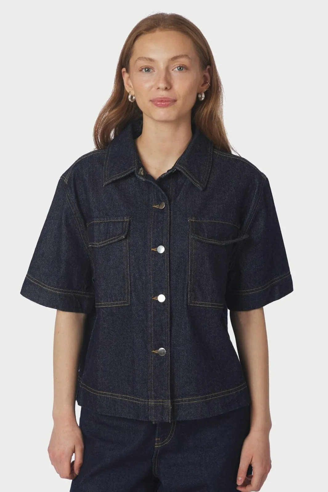 Neo Noir Bluser & Skjorter|Ammevenligt Tøj<Tiki Denim Shirt 164303