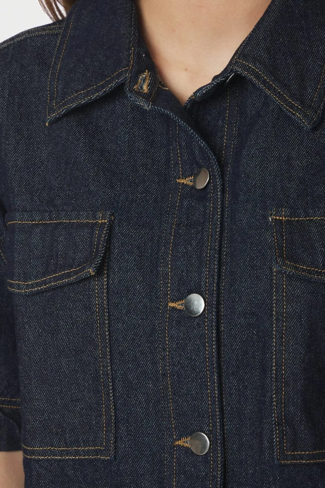 Neo Noir Bluser & Skjorter|Ammevenligt Tøj<Tiki Denim Shirt 164303