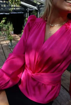 Outlet Tiki Ls Twist Blouse 22120 Bluser & Skjorter