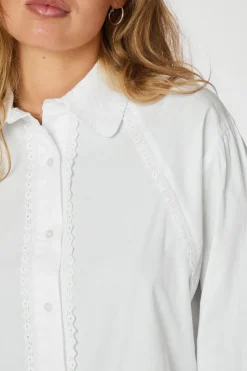 Clearance Tilly C Poplin Shirt 163534 Bluser & Skjorter|Ammevenligt Tøj