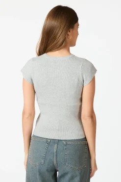 Hot Tirra Knit Tee 163378 T-Shirts & Toppe