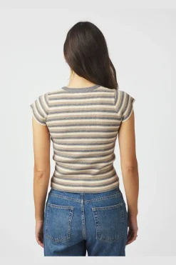 Discount Tirra Simple Stripe Knit Top 166630 Strik|Bluser & Skjorter