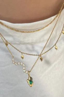 Stine A Halskæder<Tout Petit Ile De L'Amour Necklace Goldenen