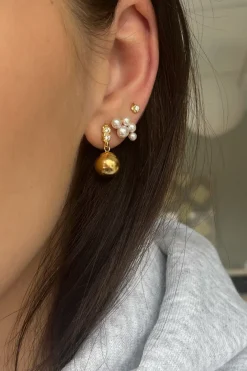 Stine A Øreringe<Twin Flow & Disco Ball Earring