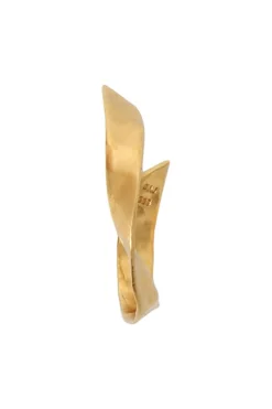 Discount Twisted Hammered Creol Earring Øreringe
