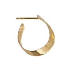 Stine A Øreringe<Twisted Hammered Creol Earring