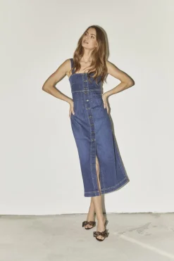 Discount Tylercc Denim Long Dress 36534 Kjoler|Ammevenligt Tøj