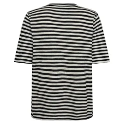 Discount Ulla-Ss-Vneck-Stripe-Tshirt T-Shirts & Toppe