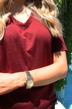 New Ulla-Ss-Vneck-Tshirt 21675 T-Shirts & Toppe