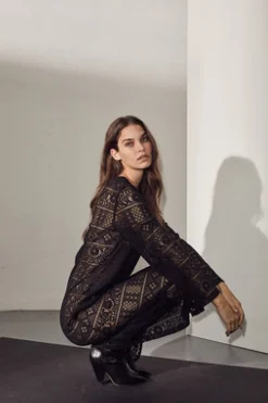 Best Utopia Lace Ls Buckle Dress HL10081 Kjoler