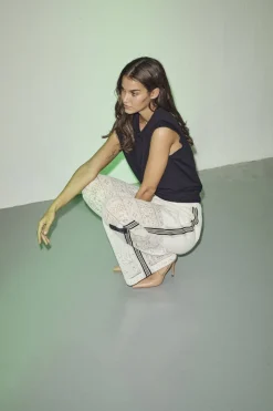 New Utopia Lace Tie Pant HL10080 Bukser, Jeans & Leggings